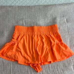 FP Movement by Free People Bright Orange Athletic Shorts